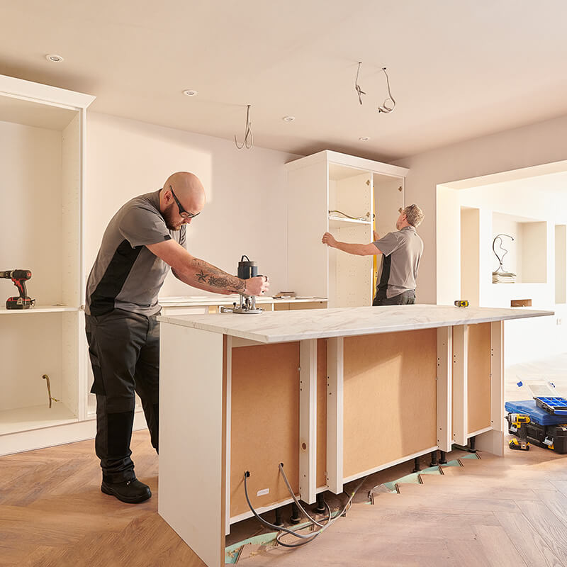 Kitchen Island Installation
