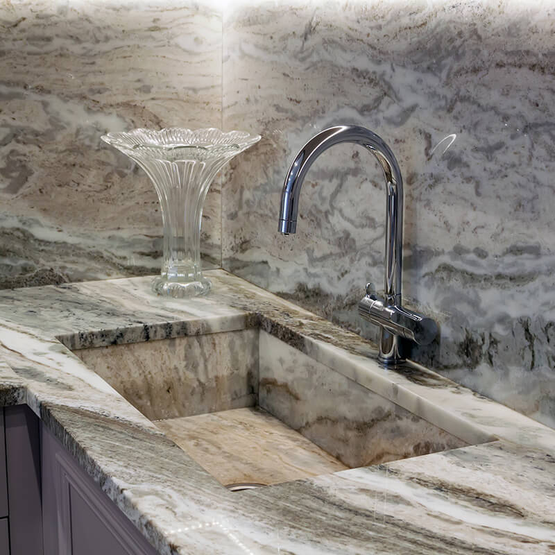 granite kitchen sink